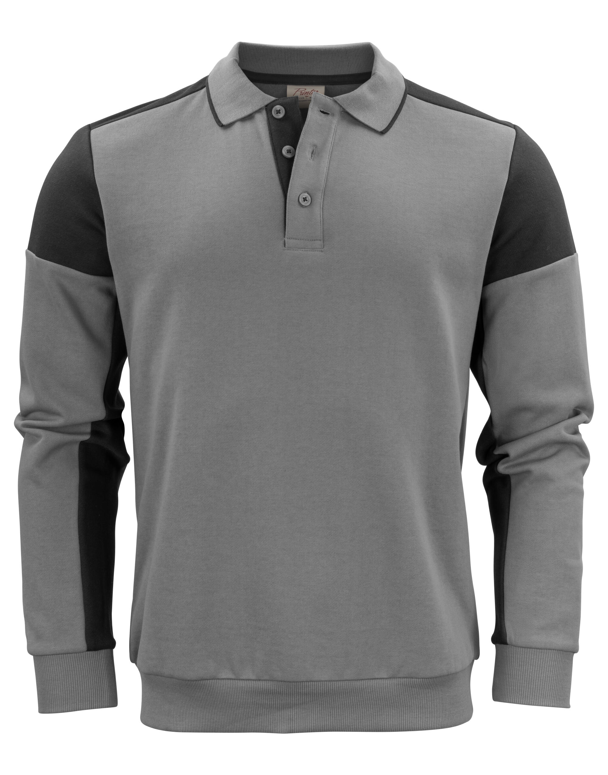 Long Sleeve Polo Sweatshirt