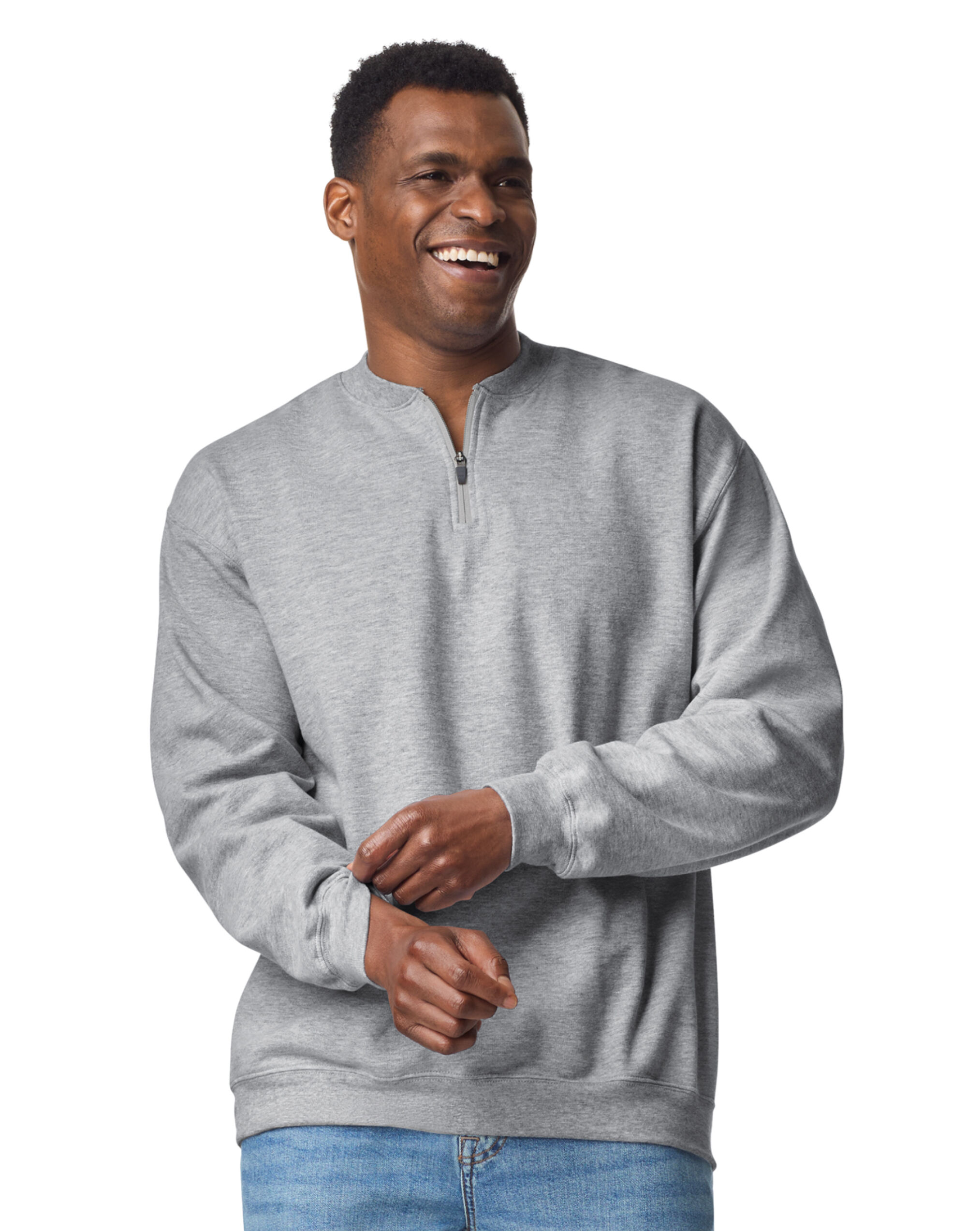 Softstyle Midweight 1/4 Zip Sweatshirt