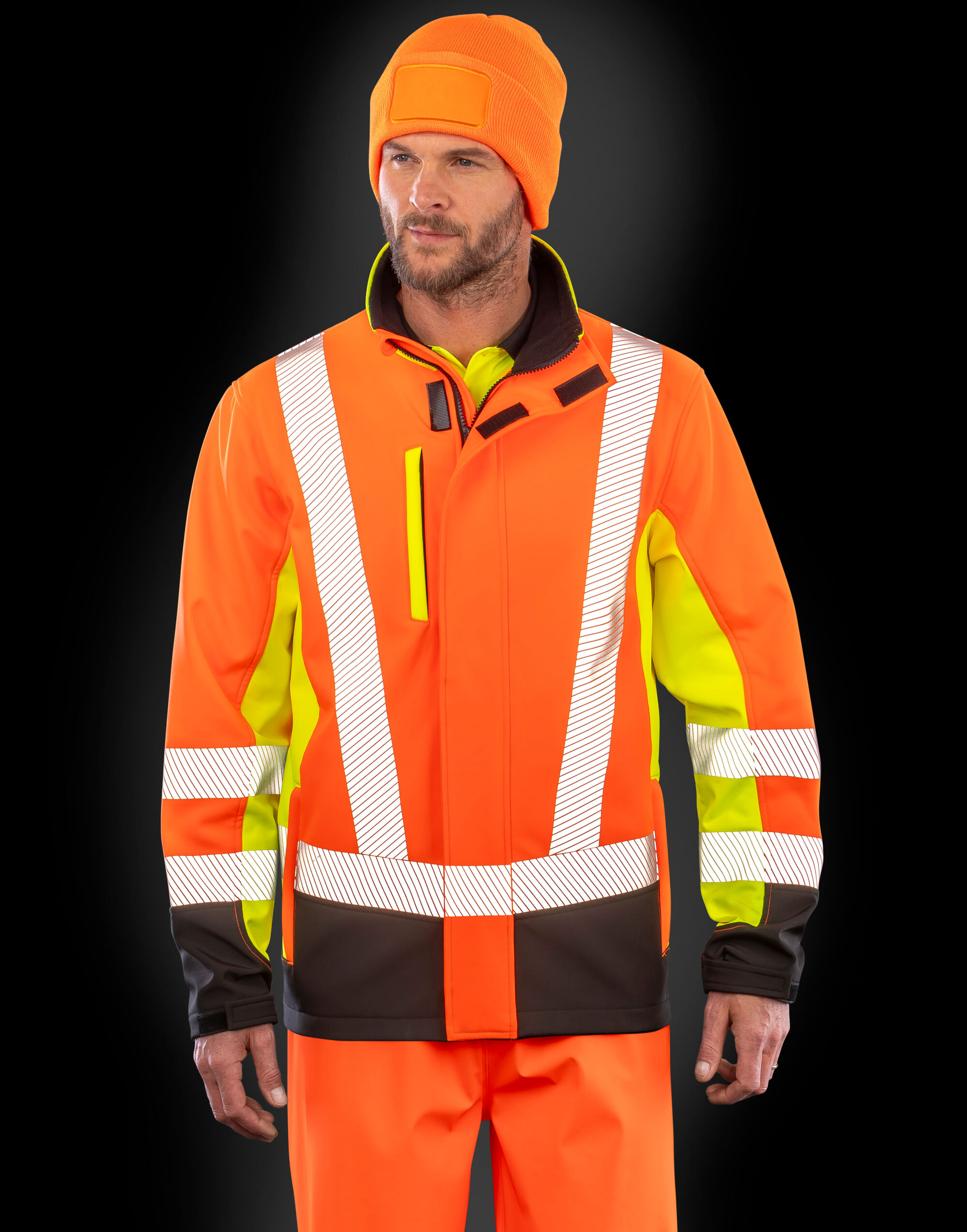 3-layer Printable 3-Tone Safety Softshell