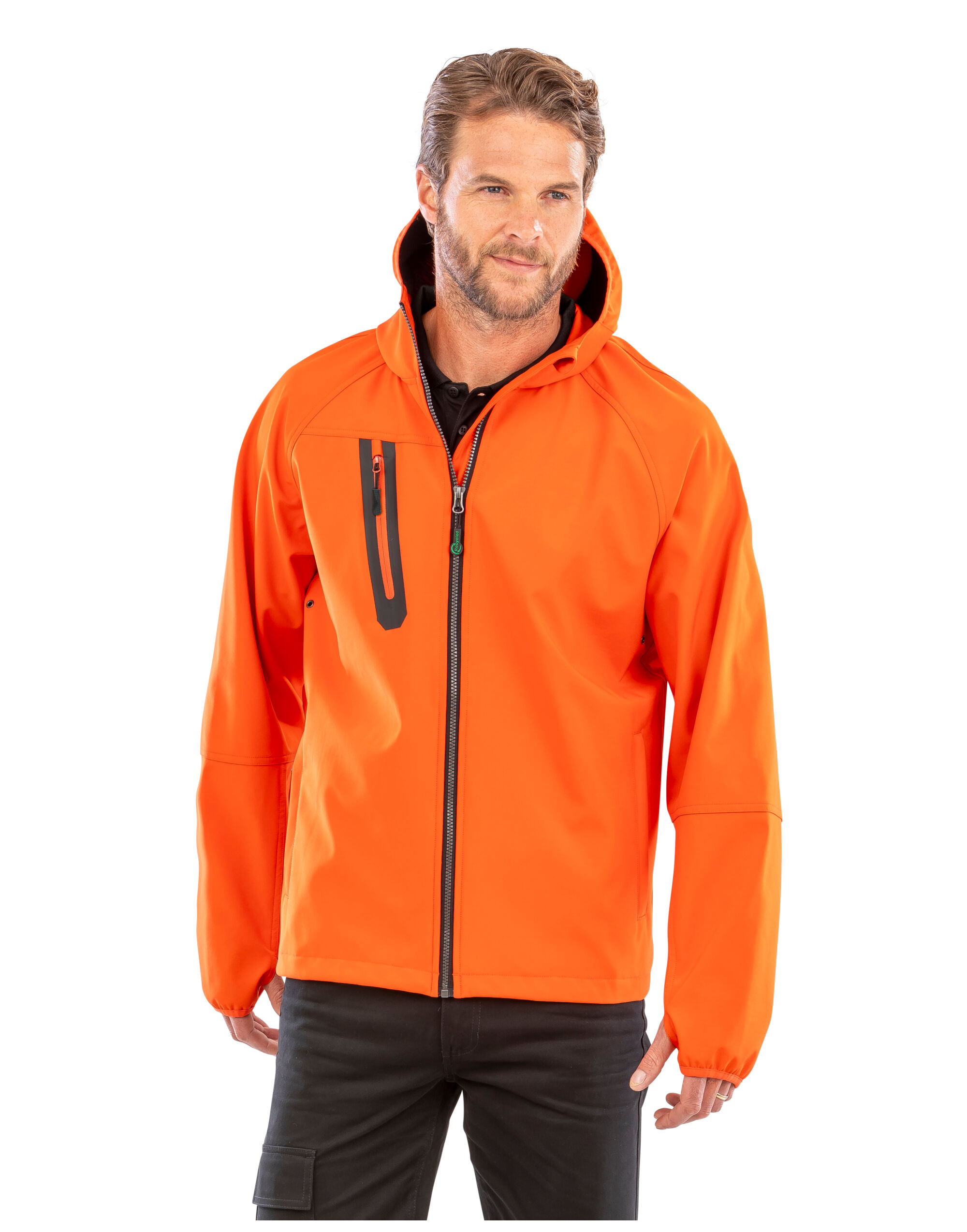 3-Layer Recycled Printable Casual Hooded Softshell