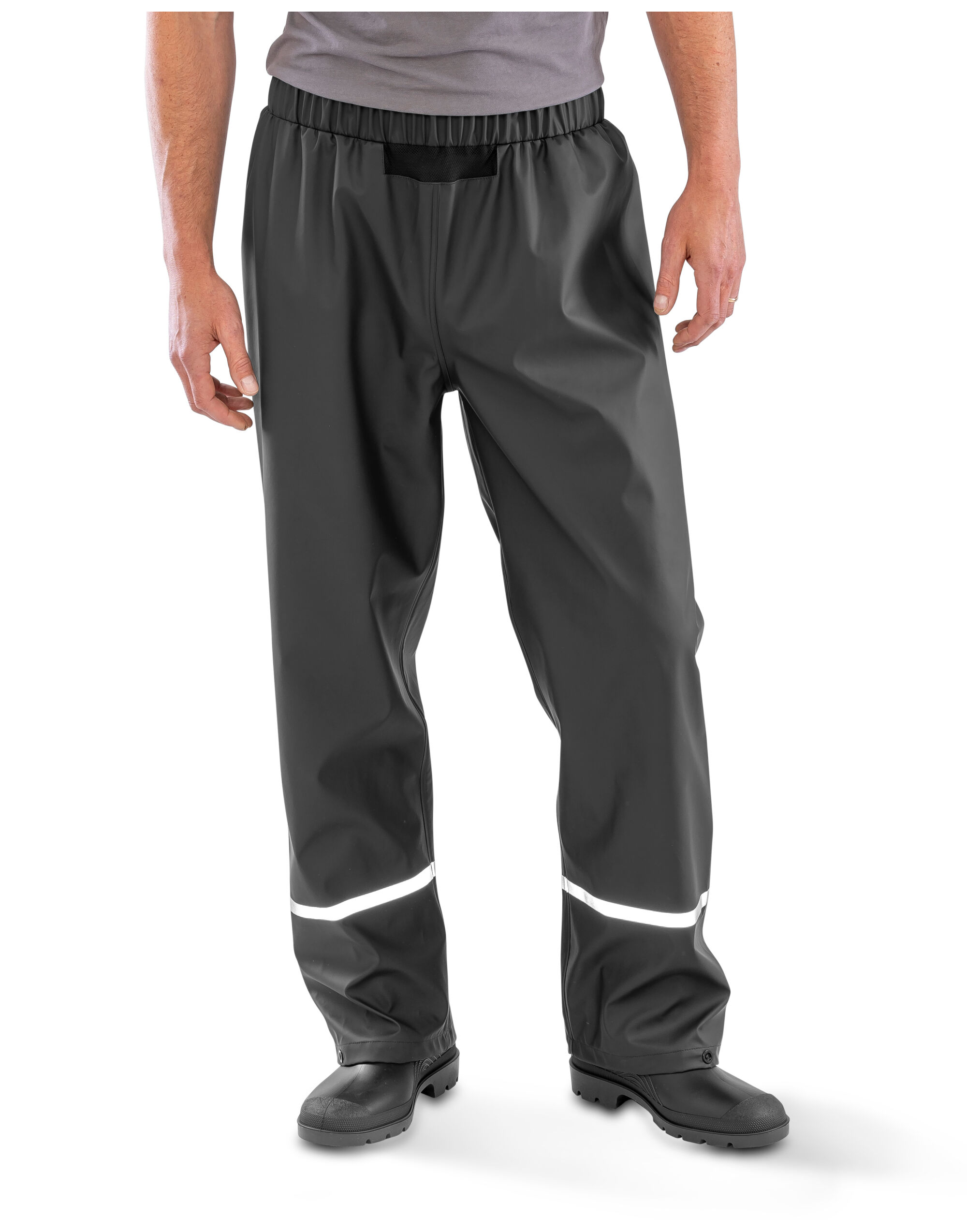 Prism PU Waterproof Trouser With Reflective Bands and Recycled Backing