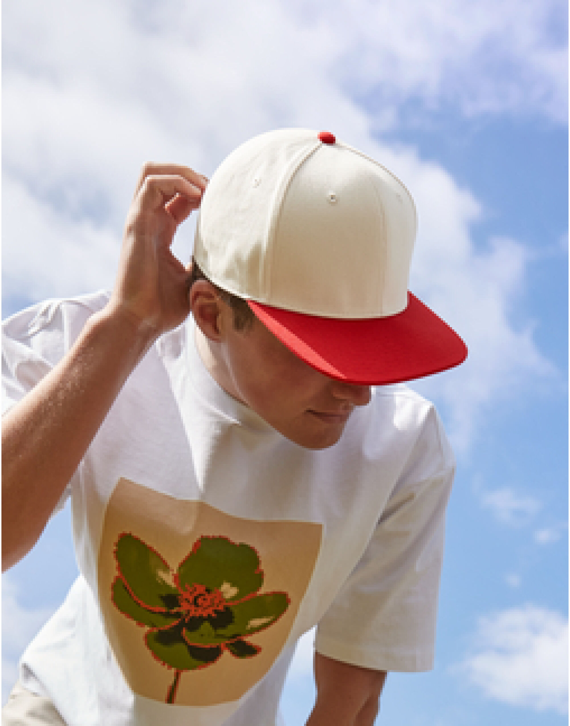 Contrast Flat Peak 6 Panel Cap