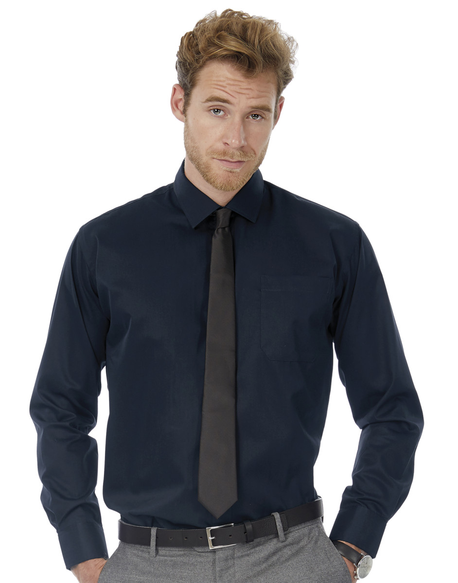 Men's Sharp Long Sleeve Twill Shirt