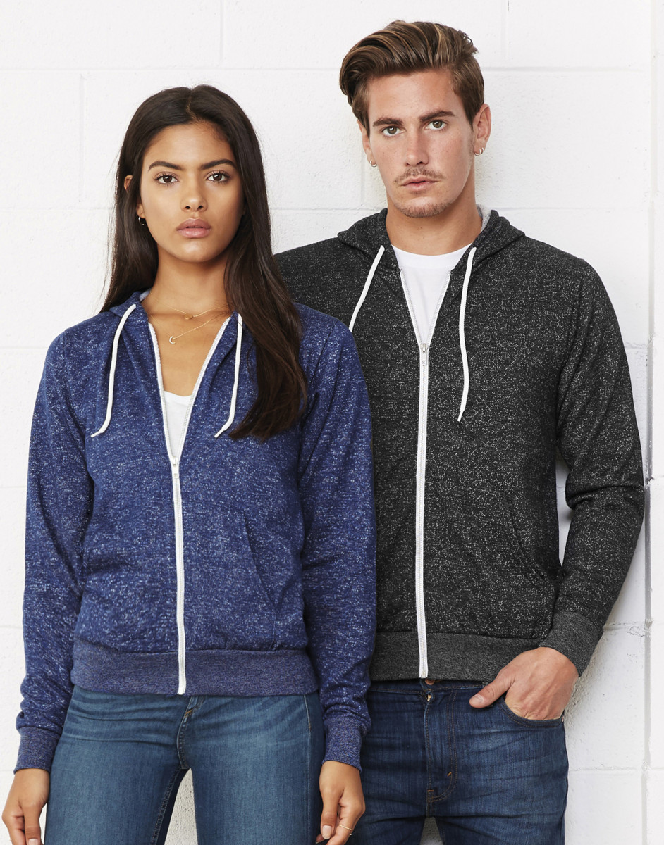 Canvas Unisex Poly-Cotton Fleece Full-Zip Hoodie